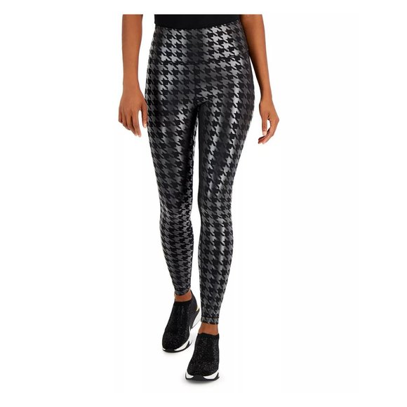 New INC INTERNATIONAL CONCEPTS Women's Compression Houndstooth Leggings - Picture 2 of 8
